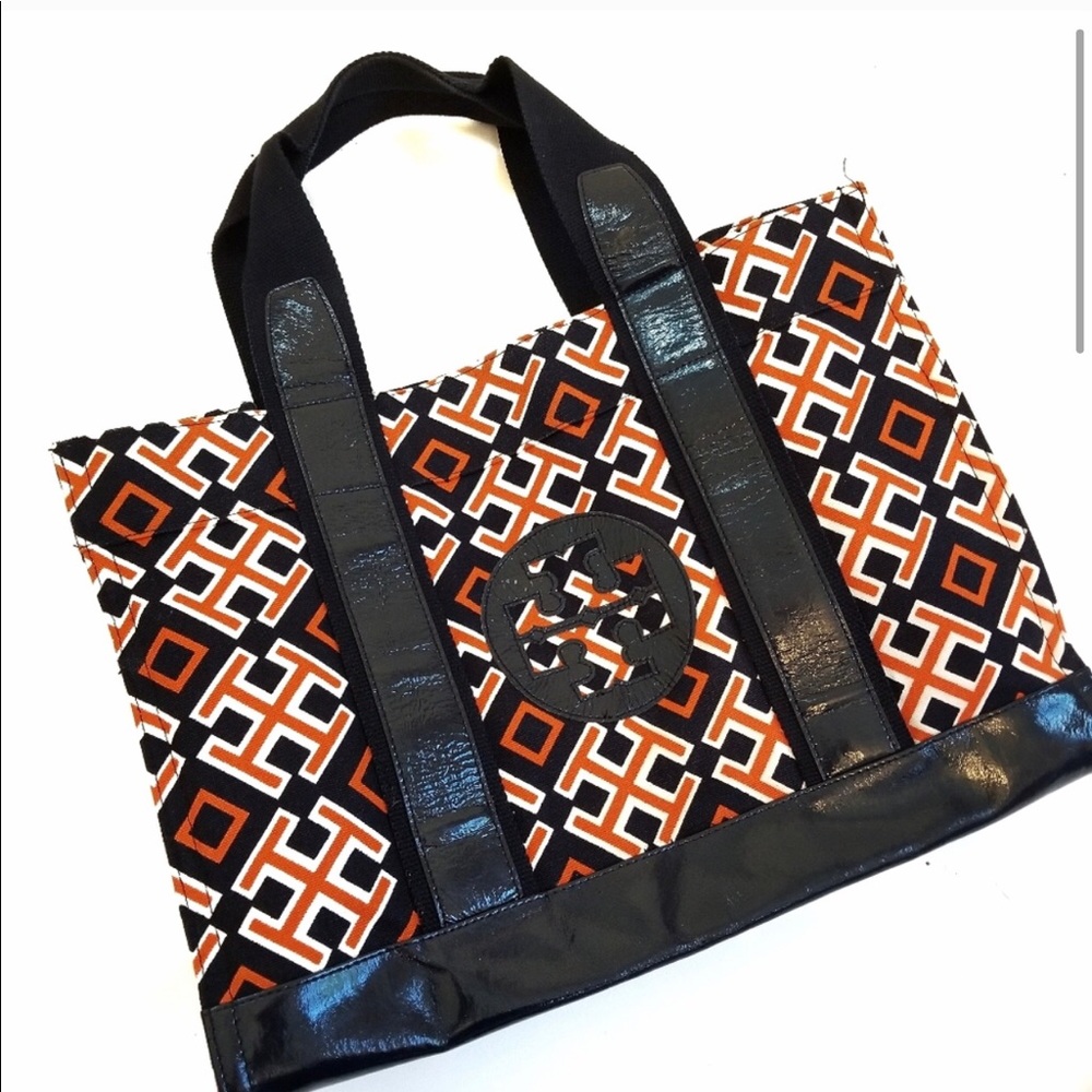 Torrey Burch canvas Toto with logo